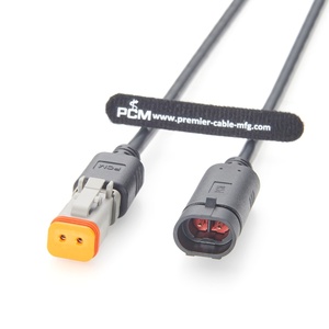 Kabel Adaptor 2 Arah Deutsch DT06-2S ke TE AMP Superseal 282104-1 16AWG Tahan Air untuk Sensor Sistem Perkabelan Perbaikan Otomotif - Product Image 1