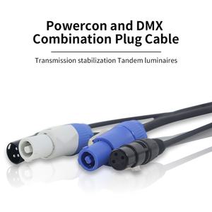 Cable DMX de Alta Calidad de 1m 2m 3m 5m 10m de 3 Pines para Iluminación de Escenario, Cable Combinado Powercon Plus - Product Image 5