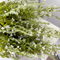 Plantes artificielles vertes de Salvia, plantes décoratives de style européen, imperméables, décoration d'intérieur, fausse composition florale