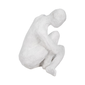 Scultura Figurativa Seduta in Resina Moderna per Arredamento Casa, Bagno, Ufficio, Soggiorno - Product Image 4