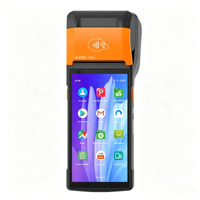 Terminal portable Android Sunmi V2S, écran tactile HD 5,45 pouces, scanner 1D 2D NFC, imprimante de reçus et d'étiquettes 58 mm pour magasin, restaurant