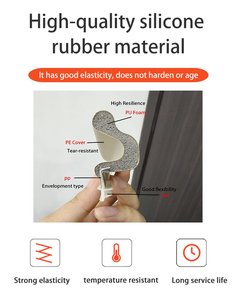 Ngăn chặn bụi jamb tráng xốp xốp hình thức cửa con dấu dải cao su cửa sổ đúc niêm phong dải - Product Image 5