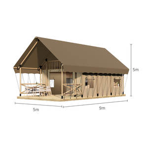 Tente de glamping haut de gamme pour l'extérieur, <span class=keywords><strong>toile</strong></span> imperméable de 45 m² avec salle de bain et loft, tente de safari de luxe pour hôtel, complexe hôtelier, hébergement - Product Image 5