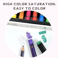 Vente en gros 004 64 pièces coffret en bois set de dessin artistique avec stylo aquarelle et crayon de couleur pour enfants