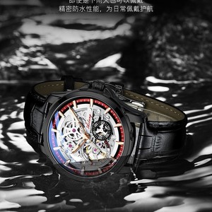 Reloj Mecánico Automático Ailang Skeleton con Caja Hueca de Aleación de 12 mm, Resistente al Agua hasta 50 m, Correa de Acero Inoxidable con Cierre Plegable - Product Image 2