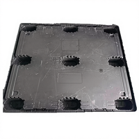 Palette en plastique HDPE 1300*1140mm et couvercle pour conteneur de boîte à palettes Entrée à quatre voies