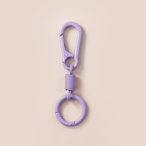 Çok renkli araba bahar toka anahtarlık Rebound yüzük anahtarlık renkli fırında boya çinko alaşım dağcılık anahtarlık - Product Image 6