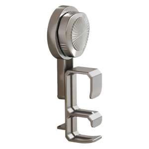 Gancho doble con ventosa para almacenamiento en la cocina, diseño minimalista de ABS, capacidad de carga de más de 30 kg, instalación sin taladro - Product Image 1