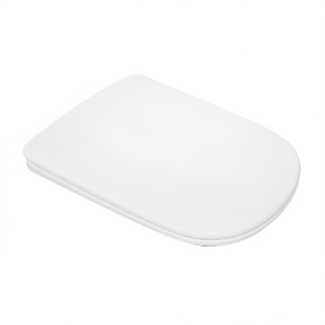 Asiento de Inodoro de PVC Ambrosia, 46 cm de Longitud, Cierre Suave, Blanco - Product Image 3