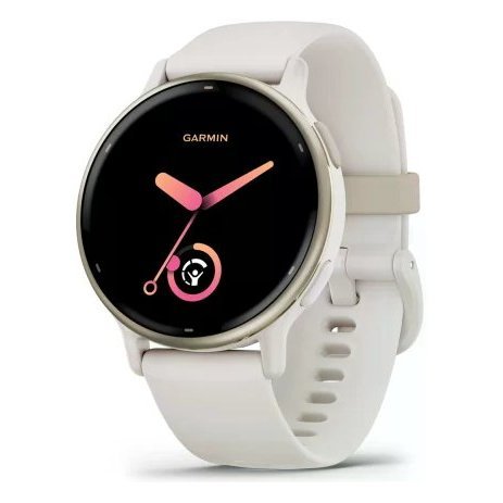 Smartwatch ( AMOLED ) VIVOACTIVE 5 Ivory and Cream Gold 42mm GPS Heart Rate Monitoring Unisex 010 02862 11