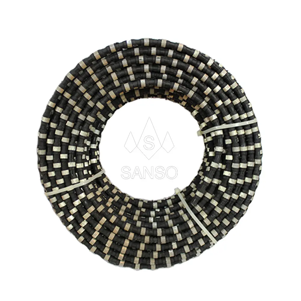 Sega a filo diamantato per pietre di cemento 7.3mm squaring Diamond Wire Saw beads