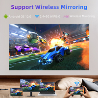 Projecteur LCD Android 12 4k led Proyector Everycom T60 WiFi 6 Beamer 1080P 3D Smart Projector 4k Android Video Projector