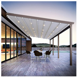 Cubierta Retráctil Motorizada para Balcón, Patio o Pérgola, Resistente al Viento y al Agua, de PVC, con Control Remoto - Product Image 6