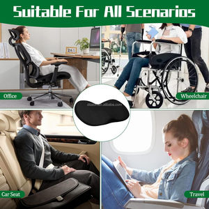 Cojín para asiento de coche, almohada de soporte Lumbar de malla 3D transpirable, cojín ergonómico para silla de oficina - Product Image 2