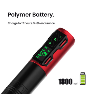 เครื่องสักโรตารี่ไร้สาย 1800mAh สำหรับมืออาชีพ ใช้กับเข็มแบบคาร์ทริดจ์ สำหรับสักถาวรในสตูดิโอ - Product Image 3
