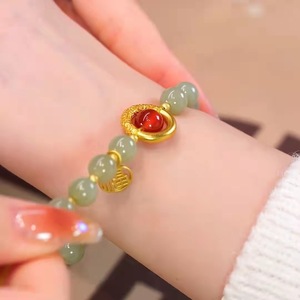Bracelet en jade Hetian Ximang « Lovesickness » recommandé par le directeur d'usine, pour femme, 2022, agate rouge, cadeau d'anniversaire pour petite amie - Product Image 2