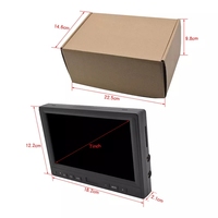Fábrica personalizada 7 pulgadas 2 canales Tft Lcd Hd Monitor de espejo de coche Pantalla de visión trasera para estacionamiento vista trasera inversa Monitor automático