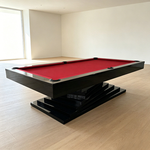 Table de billard et de snooker en bois grainé 7/8/9 pieds avec <span class=keywords><strong>tiroir</strong></span> et plateau de repas, design tendance, coussinets en caoutchouc, table de billard sportive - Product Image 1