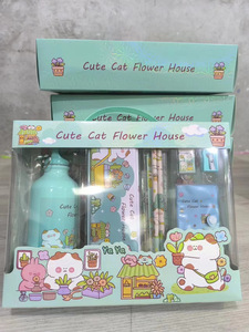 Ensemble de papeterie Dessin animé pour enfants <span class=keywords><strong>maternelle</strong></span> Prix Cadeau Apprentissage Coffret cadeau Commencer l'école primaire ensemble de papeterie - Product Image 6