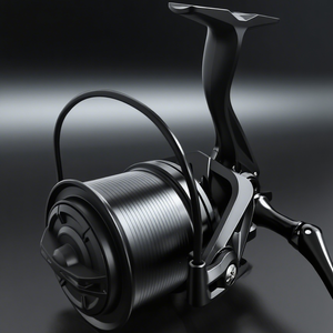 Carrete de Pesca Spinning Rooblinos M de Lance Largo para <span class=keywords><strong>Surf</strong></span> 20KG de Arrastre de Carbono Relación de Engranajes 4.8:1 Cuerpo de Aluminio CNC para Pesca en Muelle/Playa/Lubina - Product Image 4