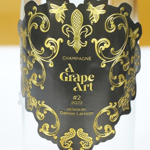 OEM Brand Custom Printing Waterproof Vinyl <b>Sticker</b> Wine Self Adhesive Embossed Vintage Wine <b>Bottle</b> <b>Sticker</b> and Label for <b>Bottle</b> - Product Image 1