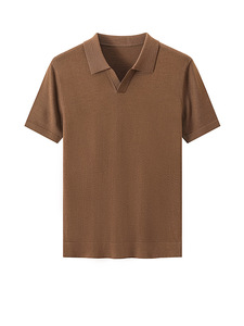 Maglione da <span class=keywords><strong>Uomo</strong></span> in <span class=keywords><strong>Lana</strong></span> Fine a Maniche Corte con Collo a Forbice, Sottile, Facile da Curare, Tinta Unita, <span class=keywords><strong>Maglieria</strong></span> Business - Product Image 3