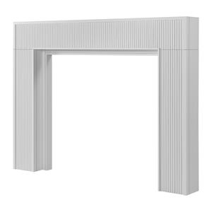 Wilson Wood Crafts Mantel <span class=keywords><strong>de</strong></span> <span class=keywords><strong>viga</strong></span> tallada a mano rústica <span class=keywords><strong>de</strong></span> 72 pulgadas <span class=keywords><strong>para</strong></span> chimeneas Juna Floating Wood Fireplace Shelf Mantel Kit <span class=keywords><strong>de</strong></span> 50 pulgadas - Product Image 4