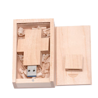 Nouvelle clé USB en forme de croix en bois 2.0 4 Go-32 Go Matériel écologique Option de logo client Garantie 1 an
