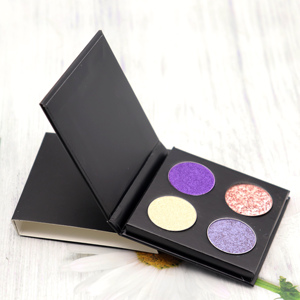 DIY 4 Couleurs Lumineux Néon Glitter Mat Shimmer Palette de Maquillage Poudre Ombre à Paupières Hautement Pigmentée - Product Image 5