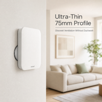 Kipas HRV Kamar Tunggal Menred 98% Ventilator Pemulihan Panas Sistem ERV Tanpa Saluran dengan Kontrol Cerdas Tuya WiFi untuk Rumah Kantor Kamar Tidur