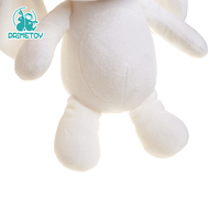 Peluche lapin blanc de 14 cm, longues oreilles de lapin, jouet en peluche, doux, vente en gros