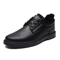 Chaussures en PU décontractées pour hommes, tendance, transfrontalières, grande taille 45, style business, basses, à lacets, semelle extérieure en caoutchouc, semelle souple, pour la conduite