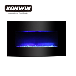 <span class=keywords><strong>Cheminée</strong></span> en verre incurvé murale ou autoportante KONWIN 38 pouces WF-38C - Product Image 4