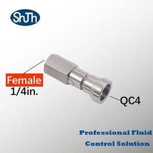 Conector Rápido de Alta Presión Tipo Swagelok, Acero Inoxidable 316, Forjado, Rosca Interna NPT/BSPP/BSPT, Hembra, Conexión ASME EN - Product Image 1