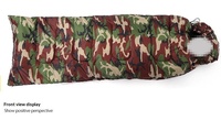 Sac de couchage d'extérieur chaud camouflage de type enveloppe, garnissage en coton creux, tissu en polyester et soie pour adulte, randonnée printemps/été