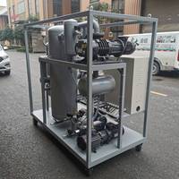 Machine de purification d'huile usagée et d'huile de transformateur 250L/min avec pompe à vide à deux étages