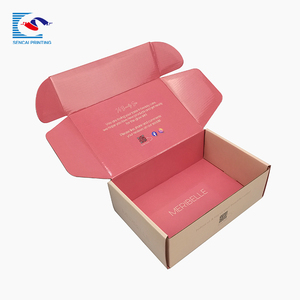 Offre Spéciale privée personnalisée logo couleur rose boîte postale boîte en carton ondulé boîte d'expédition - Product Image 3