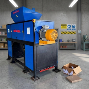 Máquina Trituradora de Película Plástica de Grado Industrial, Doble Eje, Semiautomática, de Alta Eficiencia, para Reciclaje de Residuos Plásticos - Product Image 1