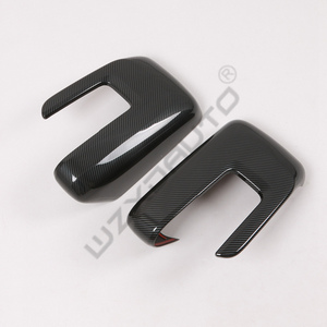 Accesorios de Fibra de Carbono Negra WZXD, Cubiertas Exteriores Impermeables para Automóviles, Molduras para Manijas y Espejos Retrovisores para F150 F-150 2023 - Product Image 5