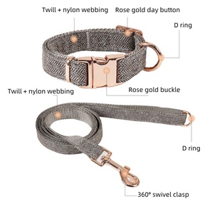 Vente en gros de colliers et de laisses en nylon de haute qualité, multicolore, métal et cuir, pour chats et chiens - Product Image 2