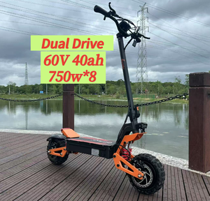 Scooter Plegable Todoterreno de 11 Pulgadas, 1200W/5000W, Motor Dual, Alta Velocidad, Pantalla LCD Grande, Scooter Eléctrico J15 PLUS 5600w 6, Disponible en UE y EE. UU. - Product Image 6