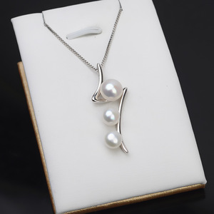 Colgante de Plata S925 con 3 Cuentas en Forma de Rayo, Accesorio de Joyería de Perlas DIY Simple y Moderno con Collar de Cuentas Múltiples, Serie 875 - Product Image 3