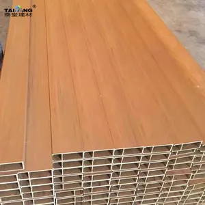 Vigas De Salman kolom tabung kayu 25x50mm menyarankan untuk Panel kayu jati langit-langit luar ruangan