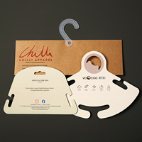 Étiquette personnalisée vierge en papier kraft pour vêtements, étiquette de suspension pour affichage de vêtements, crochet pour affichage de vêtements, étiquette suspendue pour fournitures pour animaux de compagnie