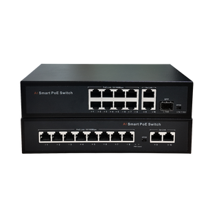 Switch PoE de 8 Puertos Gigabit con 2 Uplink + 2 Ranuras SFP, Switch OEM de 10 Puertos Ethernet, Switch PoE Industrial, Venta Caliente de Fábrica - Product Image 2