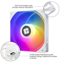 Thermalright TL-C12RW-S V2 120mm ARGB Ventilateur de refroidissement de boîtier 4pin Connecteur PWM Ventilateurs