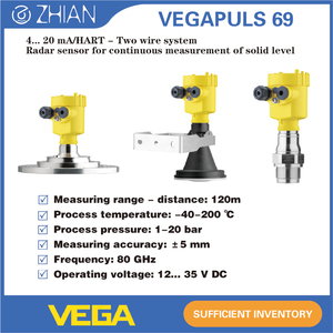 เซ็นเซอร์วัดระดับของแข็งแบบเม็ดละเอียด เรดาร์ 80 GHz ระยะ 120 ม. 4-20 MA/HARTVEGAPULS 69 - Product Image 4
