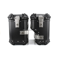 Boîte latérale de moto SLKE en alliage d'aluminium, étanche, anti-chute, 38L, verrouillage rapide, R1200GS R1250GS ADV, dissimule le tuyau d'échappement