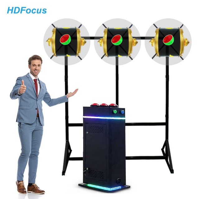 3D Holographic Slot Machine with All-in-One Controller for Casino and Event Promotions