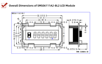 عداد وقت رقمي LCD بـ 6 أرقام 701-PR-114 مع إمكانية تخصيص حجم العرض